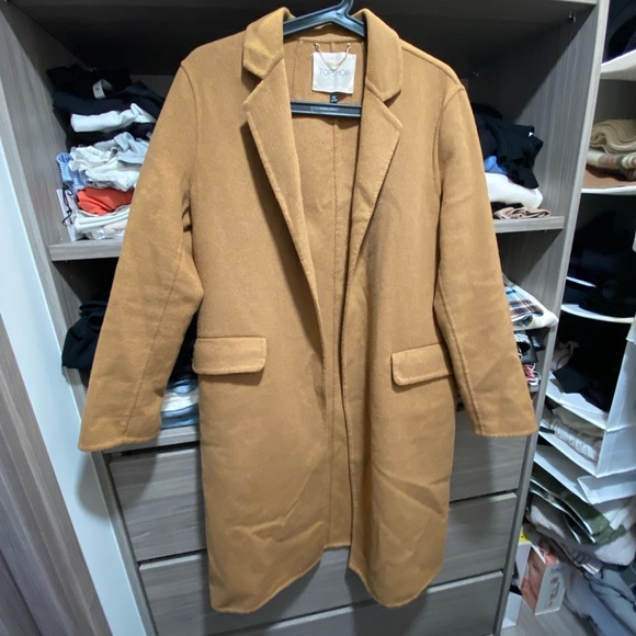 Topshop Wool Coat Jacket - Picture 2 of 7